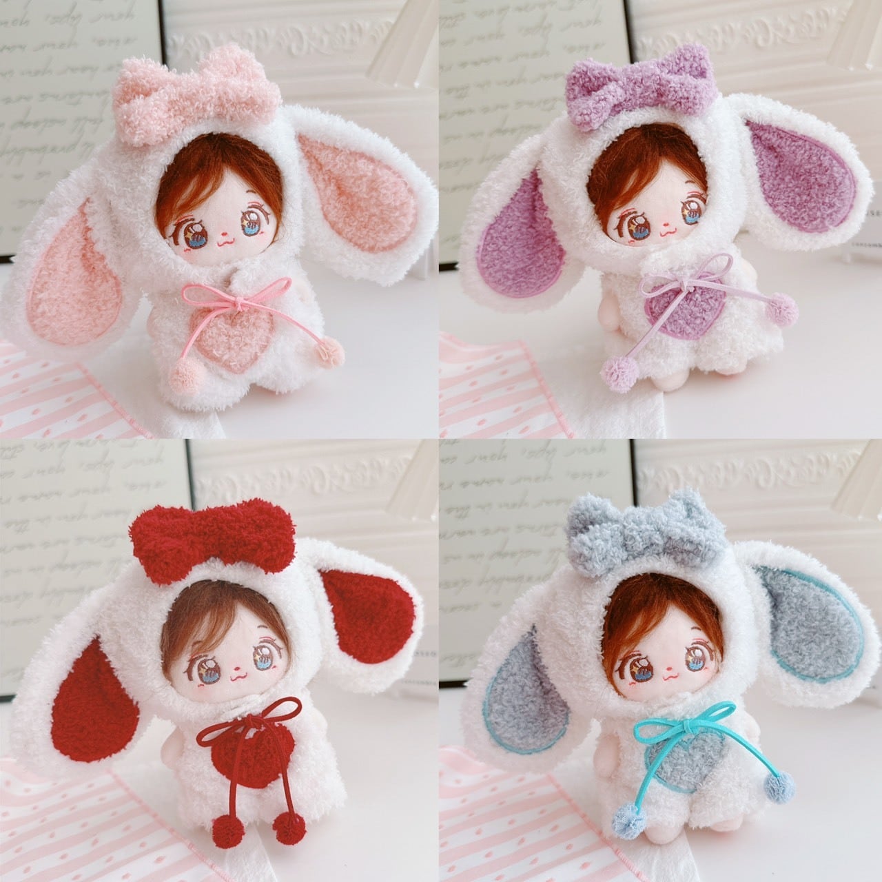 ぬいぐるみ 着ぐるみ うさぎ ぬい服 10cm ぷちぬい ハンドメイド ぬいぐるみ 着ぐるみ うさぎ ぬい服 10cm ぷちぬい ハンドメイド