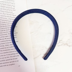 デニムカチューシャ ラインストーン レディース ヘアアクセサリー まとめ髪 ヘアアレンジ  w-0313