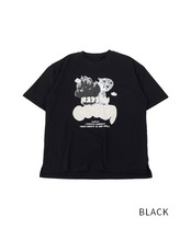 COOLAレオパードプリントルーズTシャツ (BLACK)　CQ-44072
