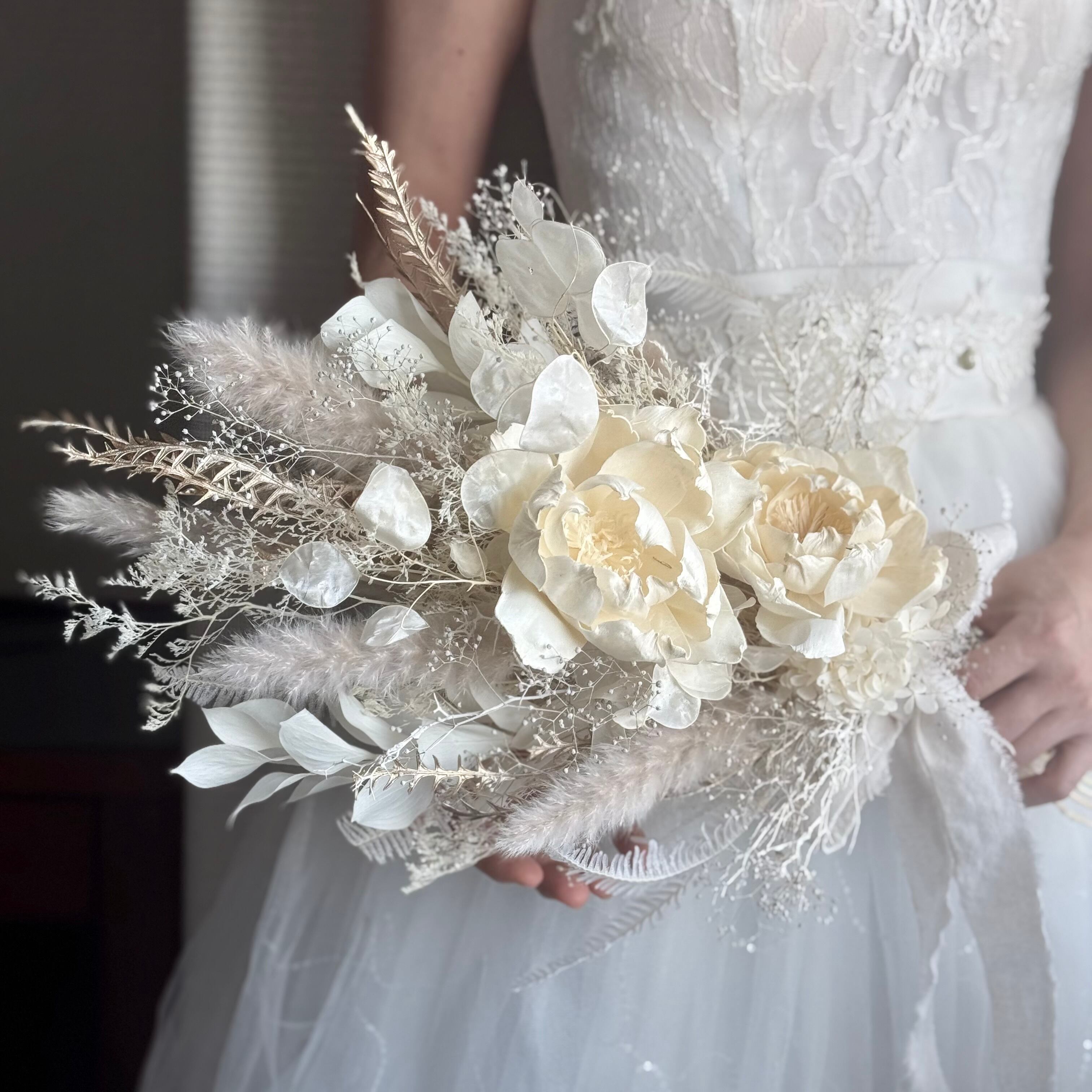 ウェディングブーケ ドライフラワーブーケ 冬ブーケ | Fleur Loke