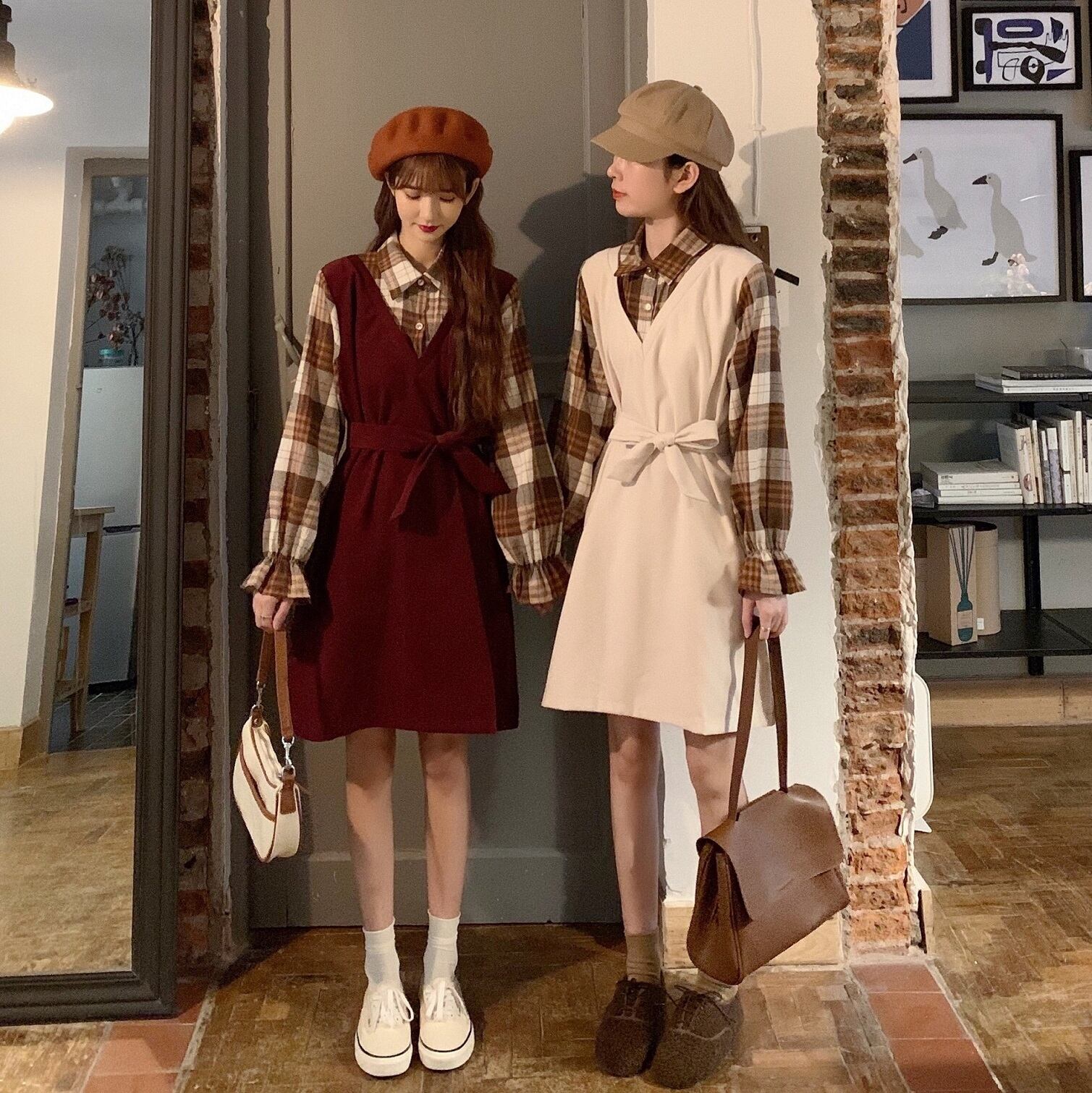 スタンダードスタイルカラースプリングウェストスリムスカート レトロ レース 春物 レースアップ 萌量不足72020142397