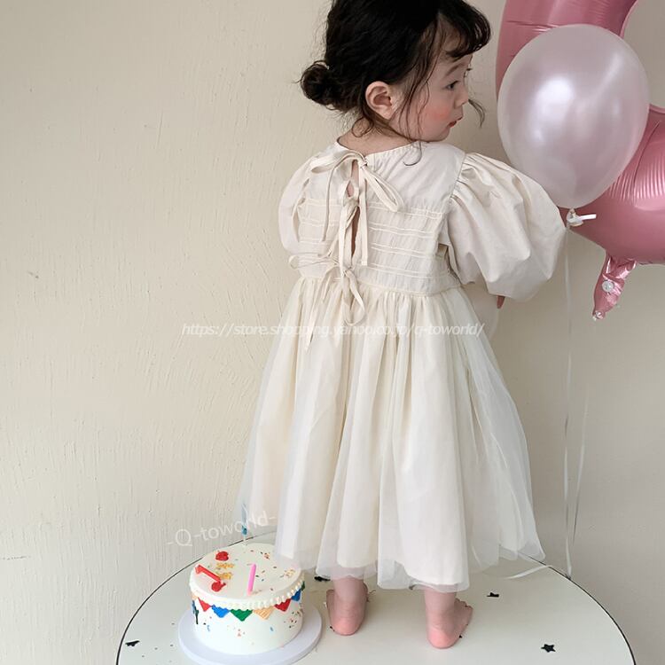 80 130 ワンピース ガーリー ドレス 韓国子供服 女の子 韓国子供服 子供服 キッズ Q Toworld キュートワールド 子供服 メール便は何点でも送料の合計は280円