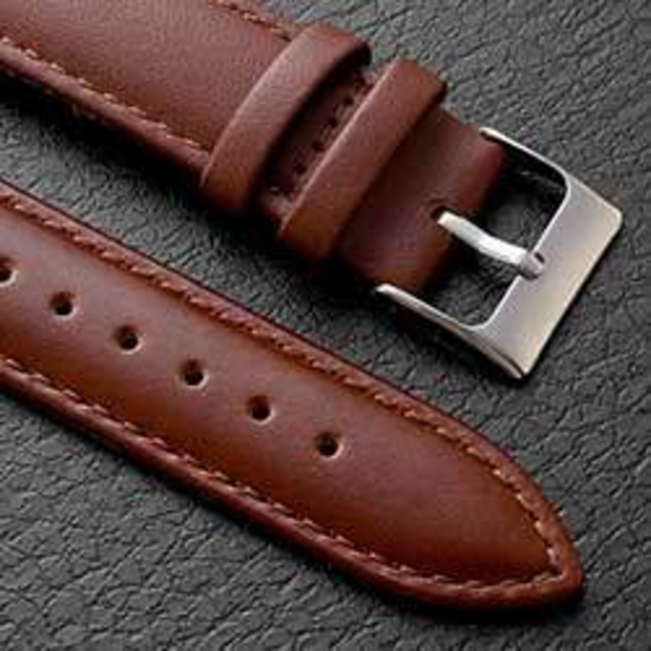 ドリームウォッチ・漆・赤 シルバー 本牛革スムース ベルト