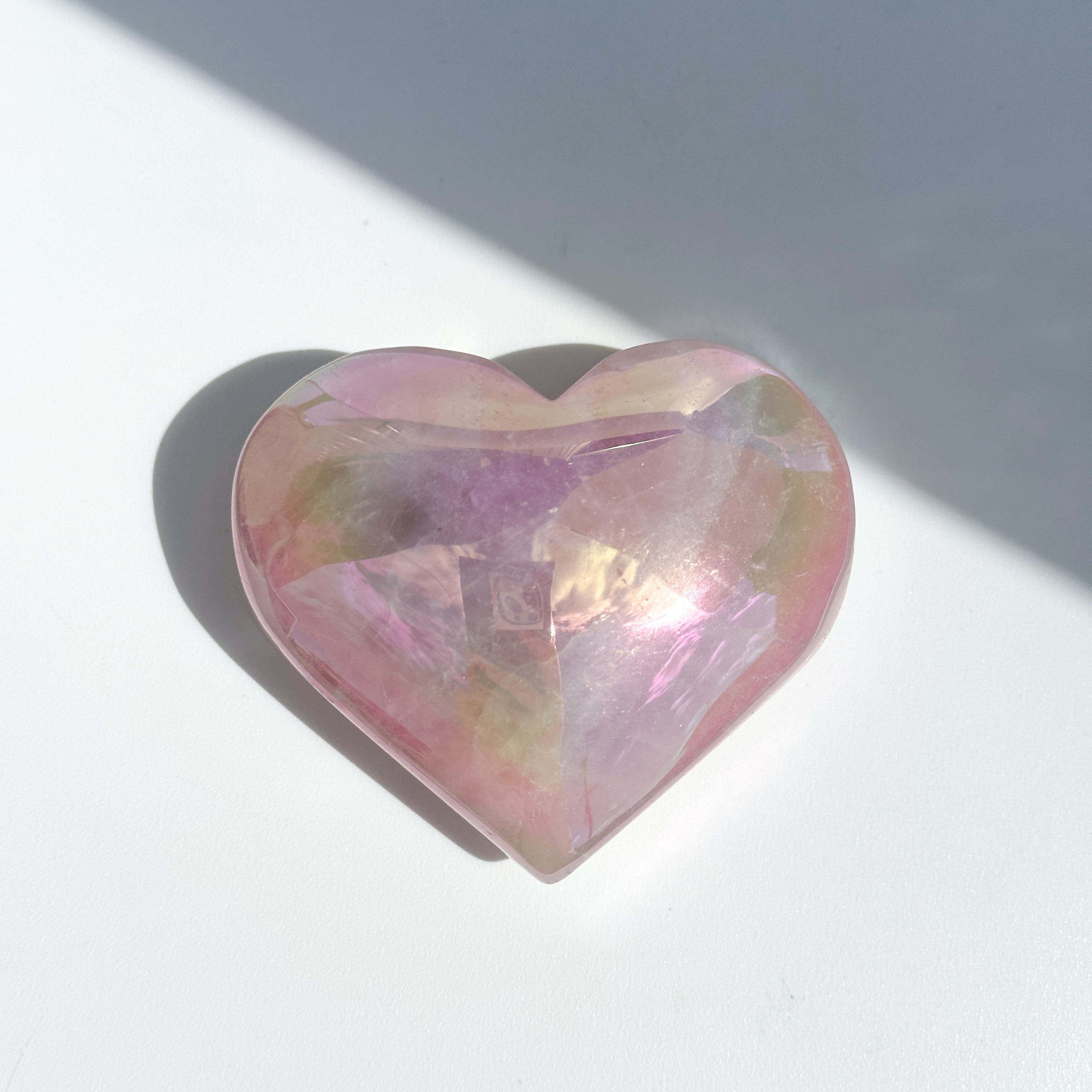 オーラクォーツ天使◇auraIrisQuartzAngel Big♡エンジェルオーラローズクォーツ ハート02♡ Angel Aura Rose