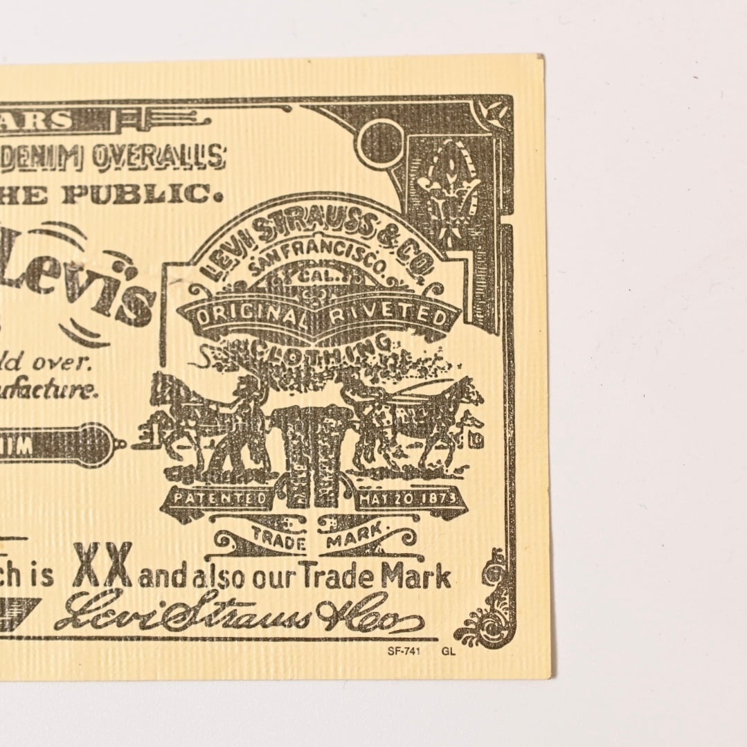 ビンテージ Levi Strauss & Co. GUARANTEE TICKET 135 #4 | Button 