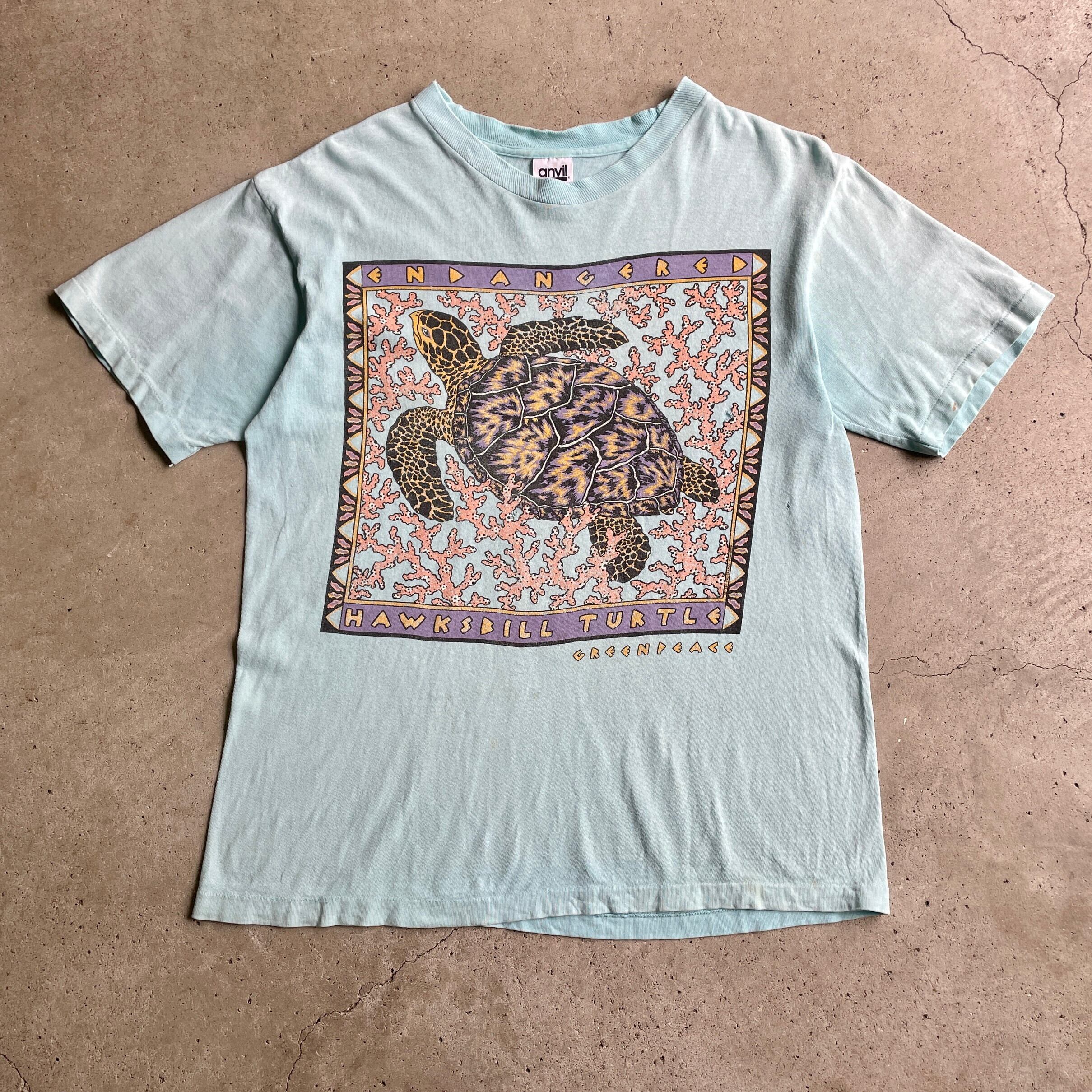 USA製 90年代 カメ アニマル スーベニア プリント Tシャツ メンズM 