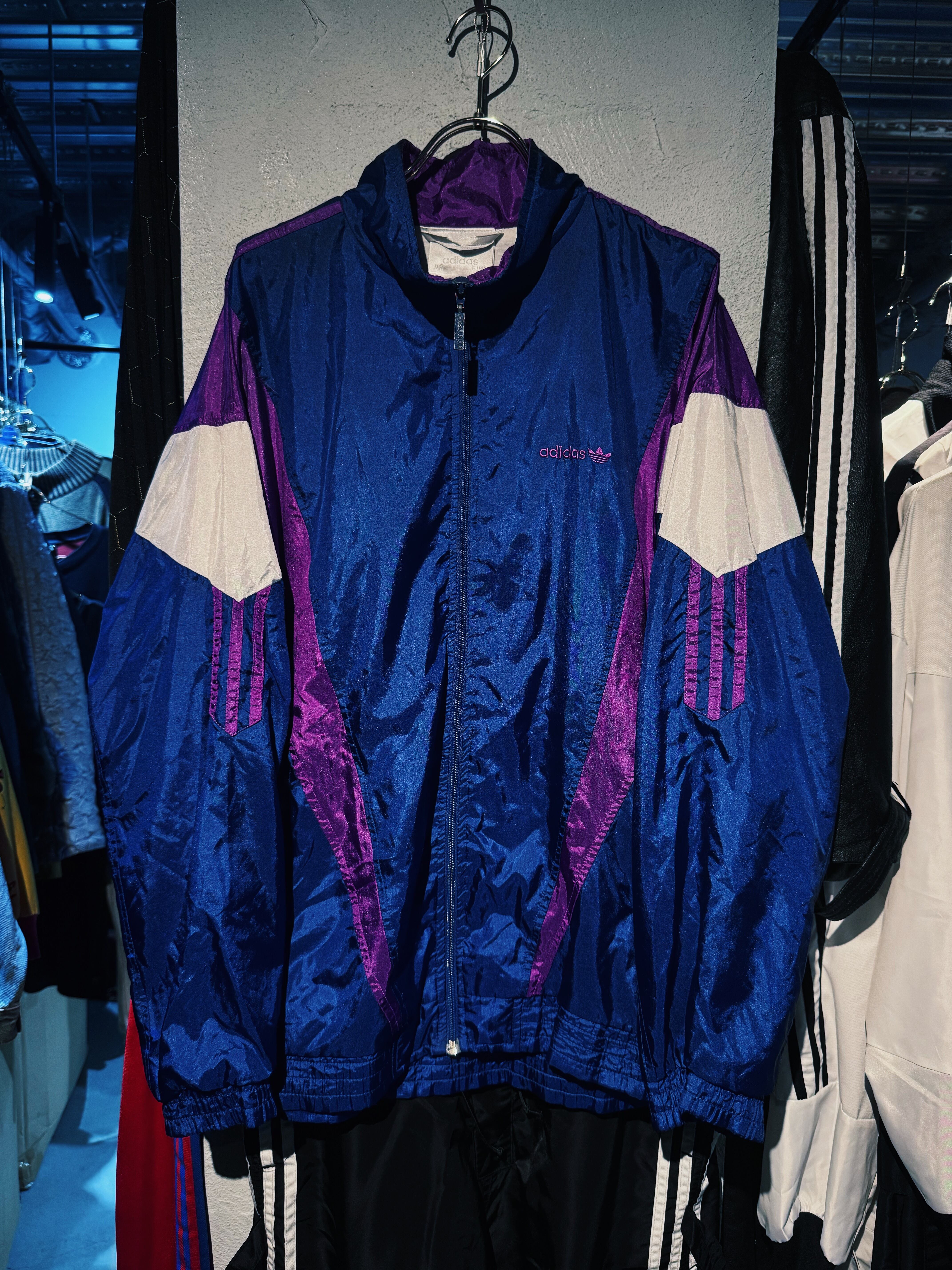 【D4C】80's vintage "adidas Originals" switching design track jacket
