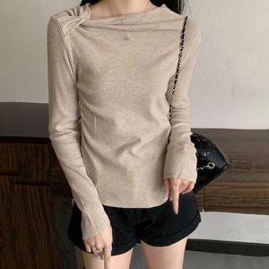 オフショルダー ニット 長袖 トップス レディース 春秋冬 韓国 きれいめ 大人 カジュアル シンプル フェミニン オフショル タイト 大人可愛い 大人女子