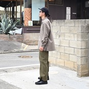 INTERIM / TRICOLOR CHECK GINGHAM DEADSTOCK SQUARE REGULAR SHIRTS