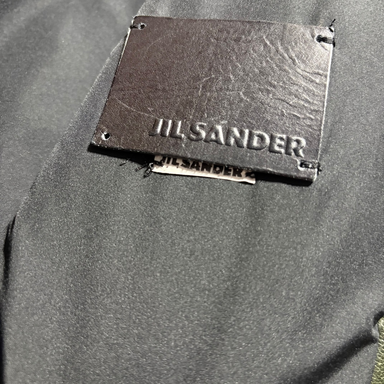 JIL SANDER double breasted leather coat