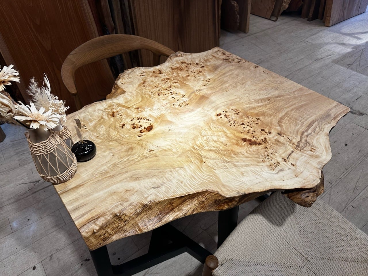 【ポプリ様お取引用】天板 天然木 東京 新宿 東五軒町店展示 ポプラ材 一枚板 テーブル用天板
