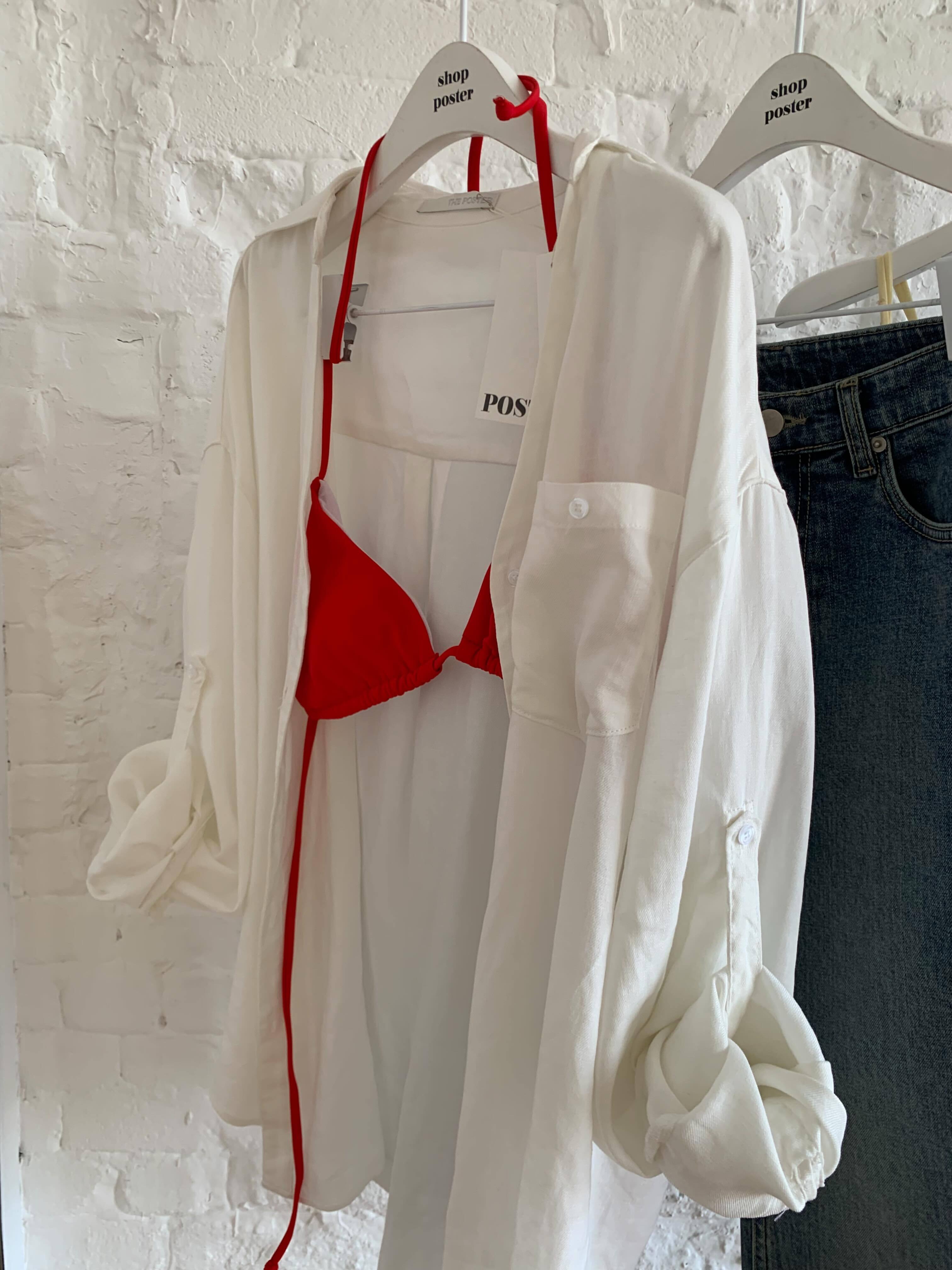 (予約)poster / River Linen Shirt / 4color