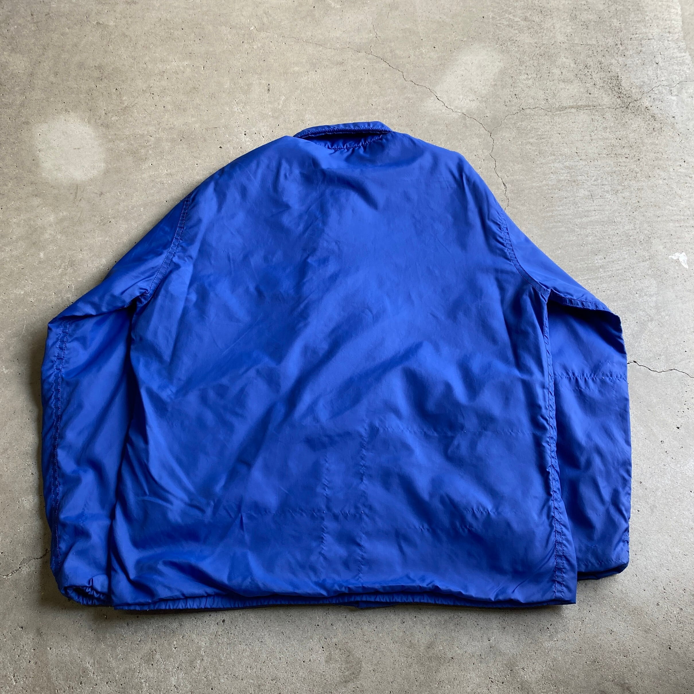USA製 コーチジャケット ナイロン ブルー ジャケット  90s 企業ロゴ