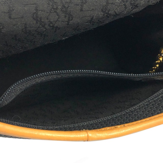 Yves Saint Laurent  イヴ・サンローラン YSLロゴ ナイロン ショルダーバッグ ブラック vintage ヴィンテージ オールド n3ryut