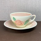 【ご予約済】スージークーパー パトリシアローズ カップ&ソーサー(ピンク) イギリス製 ヴィンテージ susie cooper B