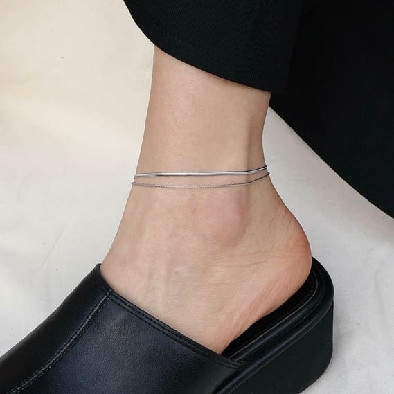 SUS316L・doublechainanklet