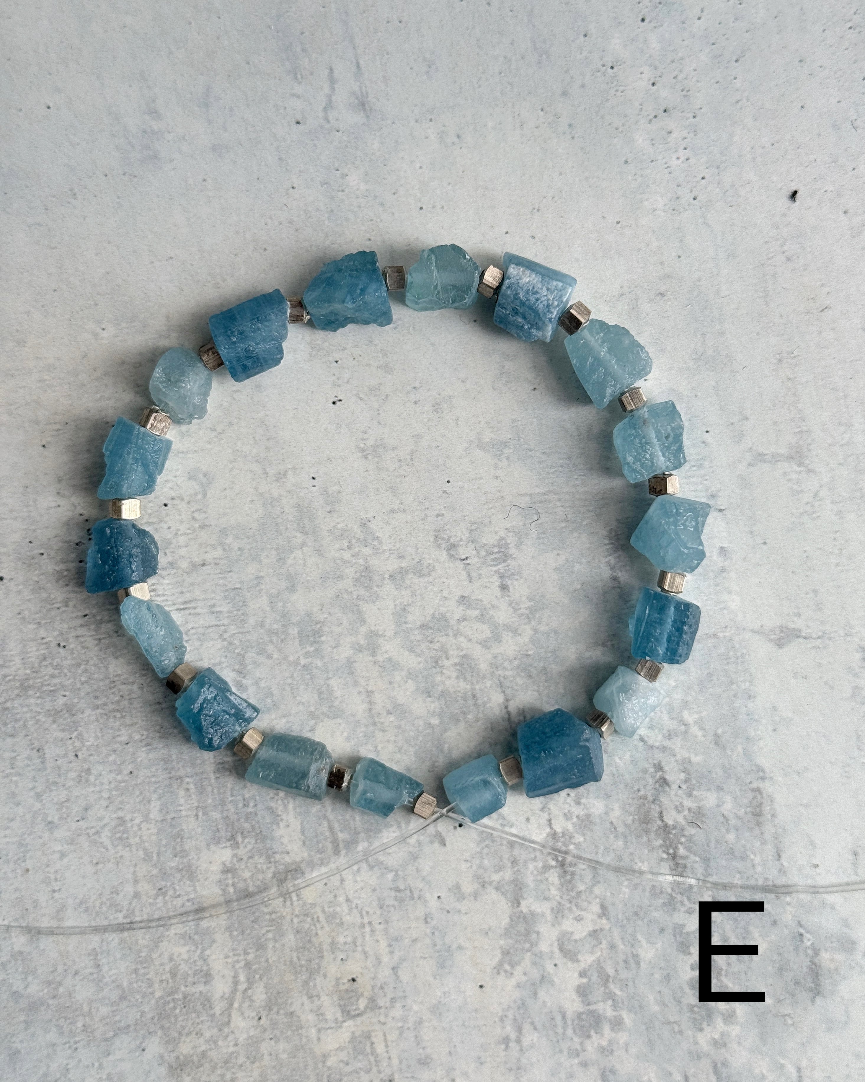 rough rock bracelet(サンタマリアアクアマリン)