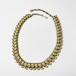 Vintage Coro Gold Tone Metal Choker Necklace