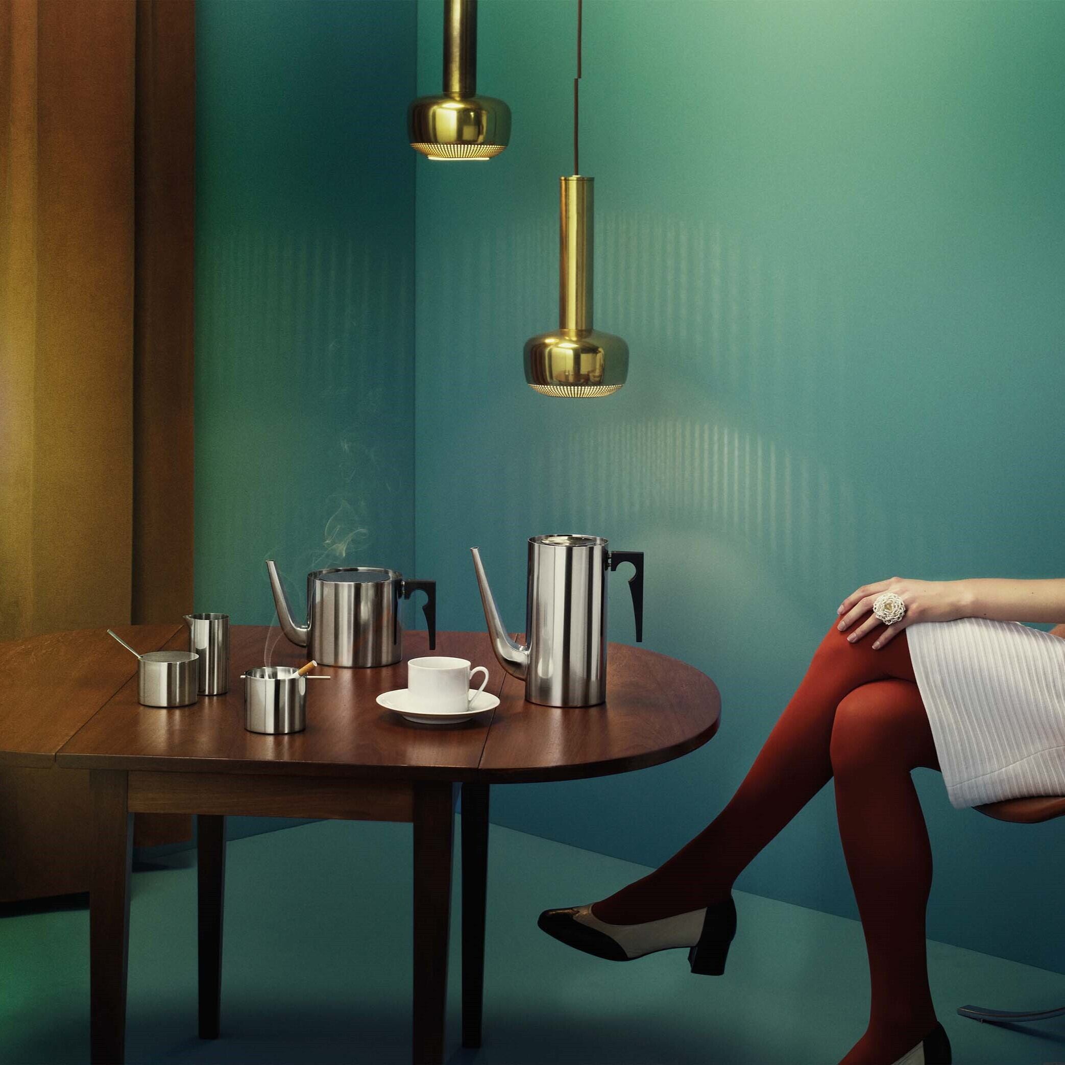 アルネ・ヤコブセン　stelton 灰皿　L シリンダライン リボルビング・アッシュトレイ L ステルトン アルネ