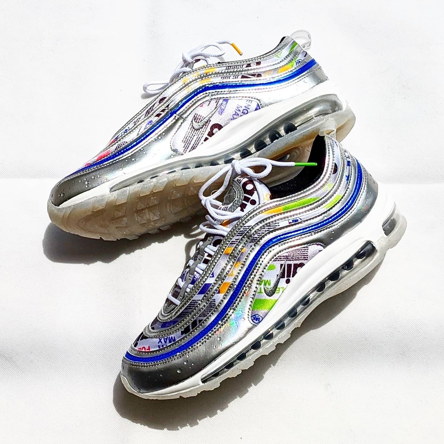 Nike air max deals 97 holographic silver