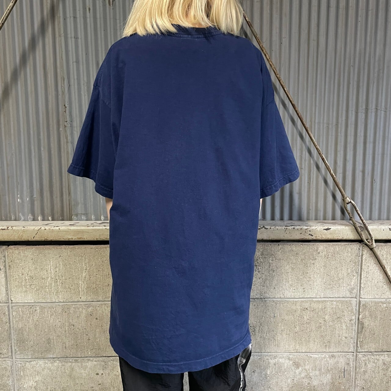 00年代 NIKE ナイキ スモールスウォッシュ 刺繍 Tシャツ メンズXL 古着