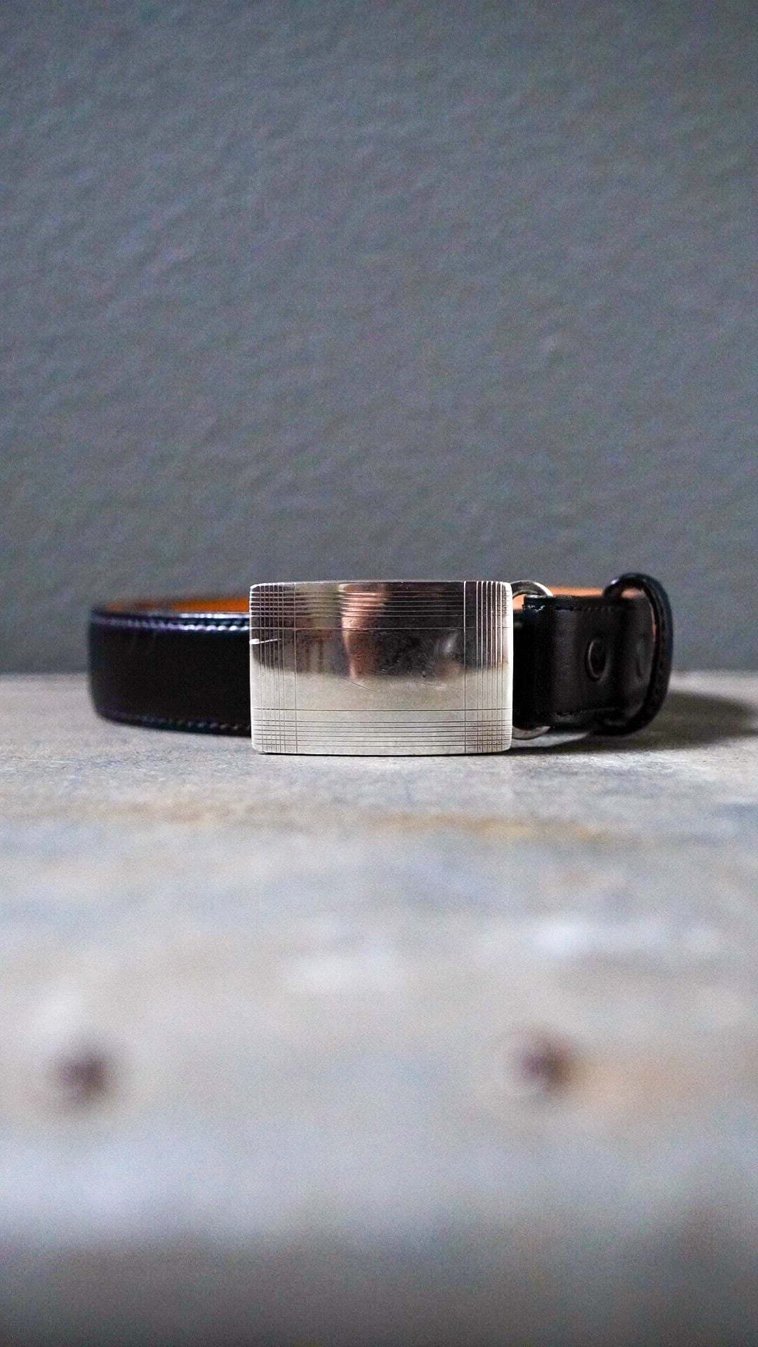 VINTAGE TIFFANY ティファニー エンジンターン バックル ベルト