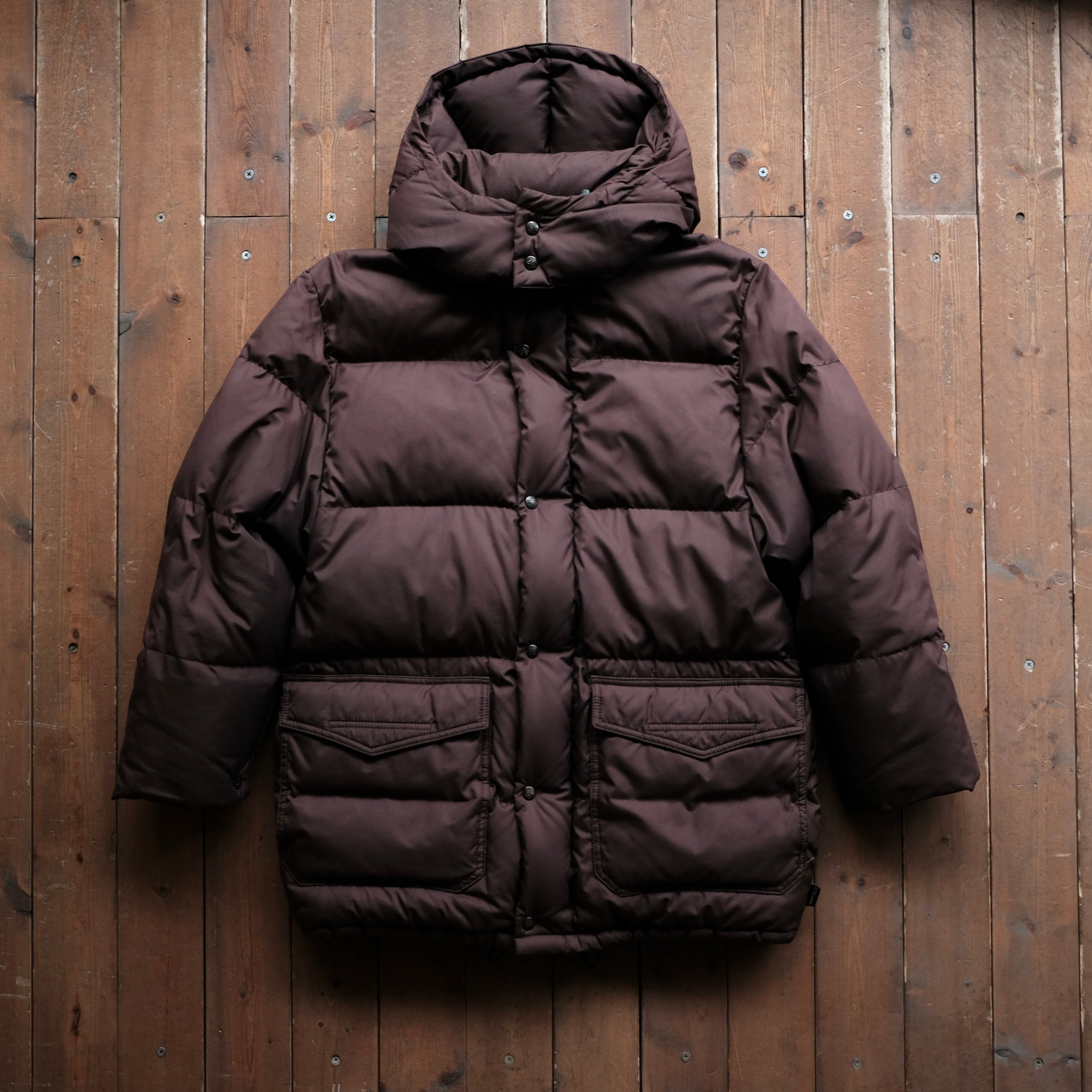 MONCLER 90s BLUE TAG PARIS CHOCOLATE DOWN JACKET | safarionline