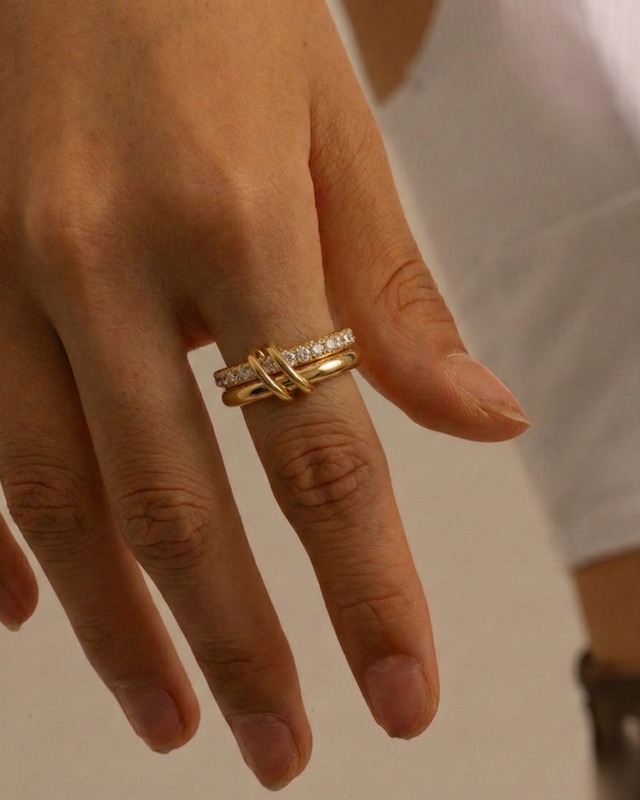 316L  Dual Shine Loop Ring