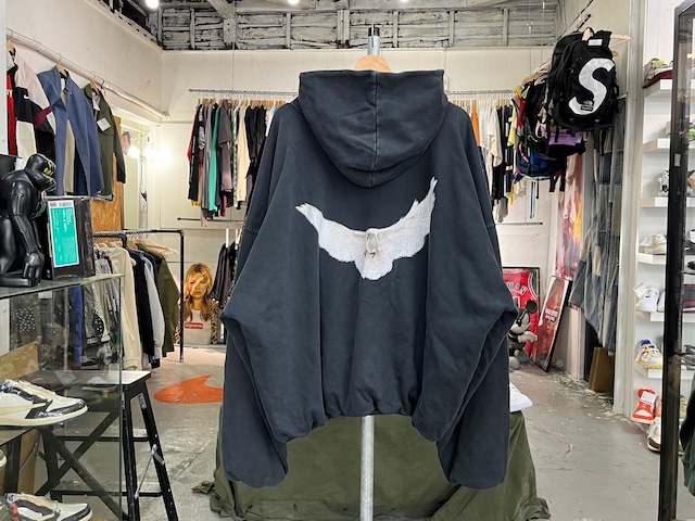 YEEZY × GAP × BALENCIAGA DOVE HOODIE BLACK LARGE 77725