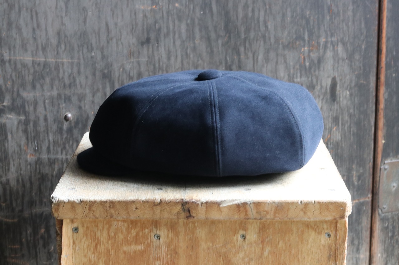 乘鞍印　モールスキン ツバ付きベレー帽