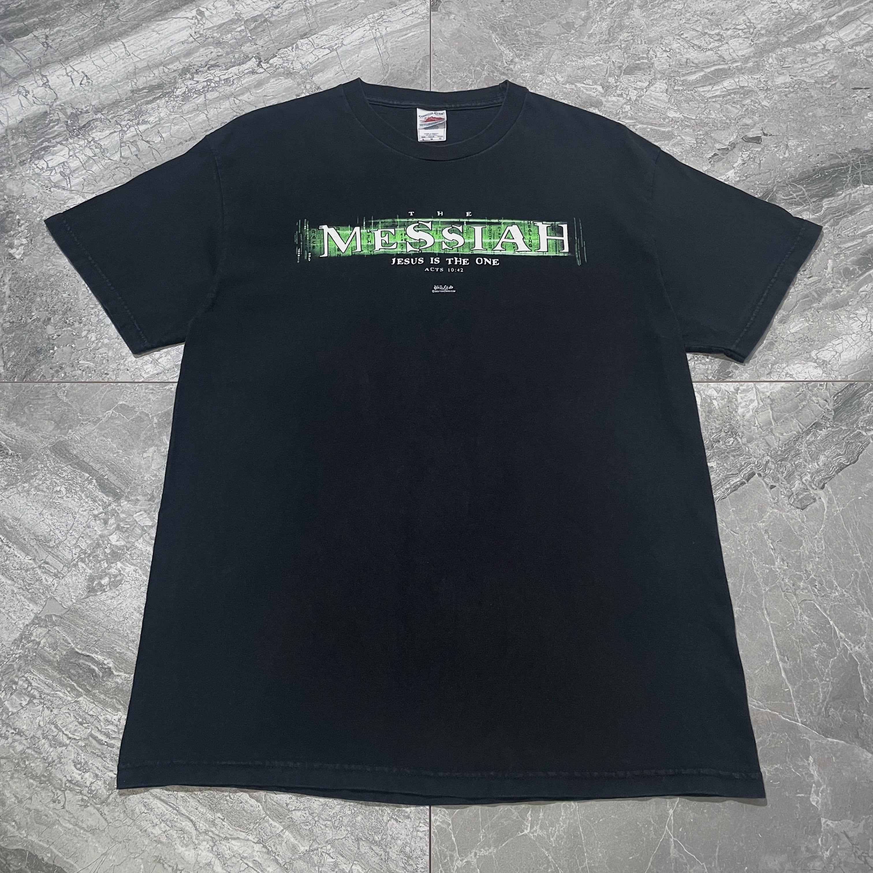 【Special】00s マトリックス 宗教パロディTシャツ アートピース L 00s マトリックス “ジーザスパロディ” | Avalon -vintage-