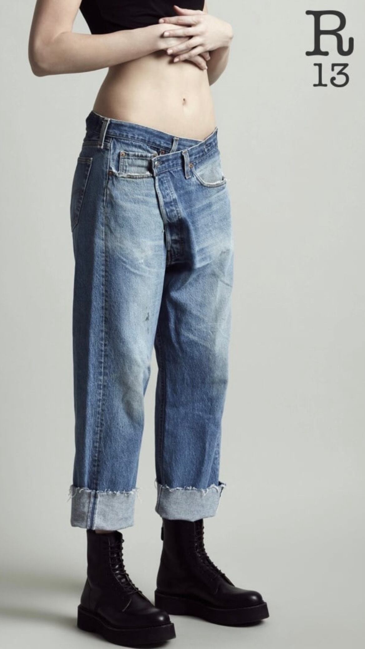 R13 -Crossover Jeans- :Jasper | biancabrillante