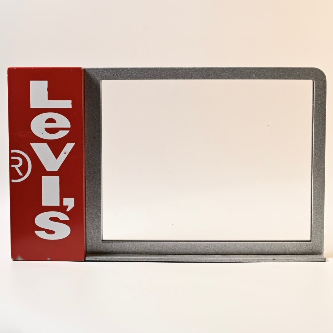 Vintage Levi's Store Sign Holder Display | Button Works Store