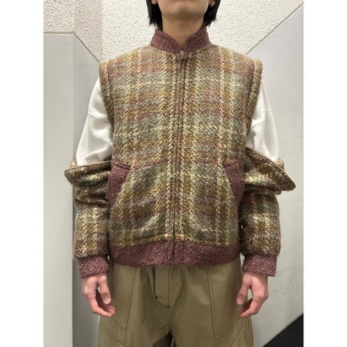 00's boyne valley weavers デタッチャブルニットジャケット