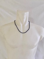 Mandi/マンディ Small A.Beads Necklace(60cm)(Navy)
