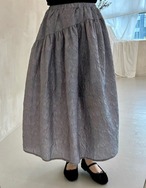 【SALE】Jacquard Flare Skirt_2colors