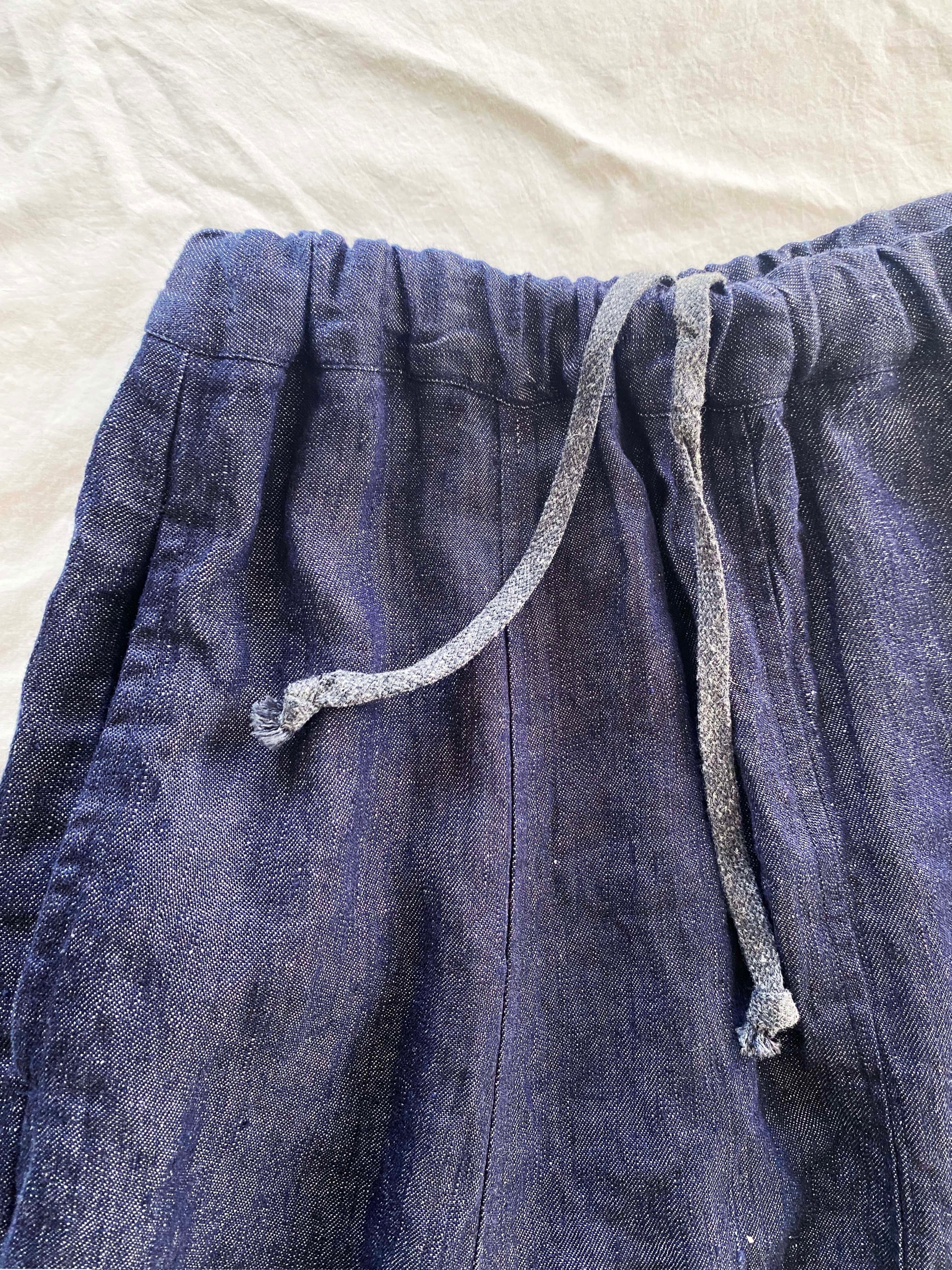 リネンデニムパネルスカート | motomi.m online store