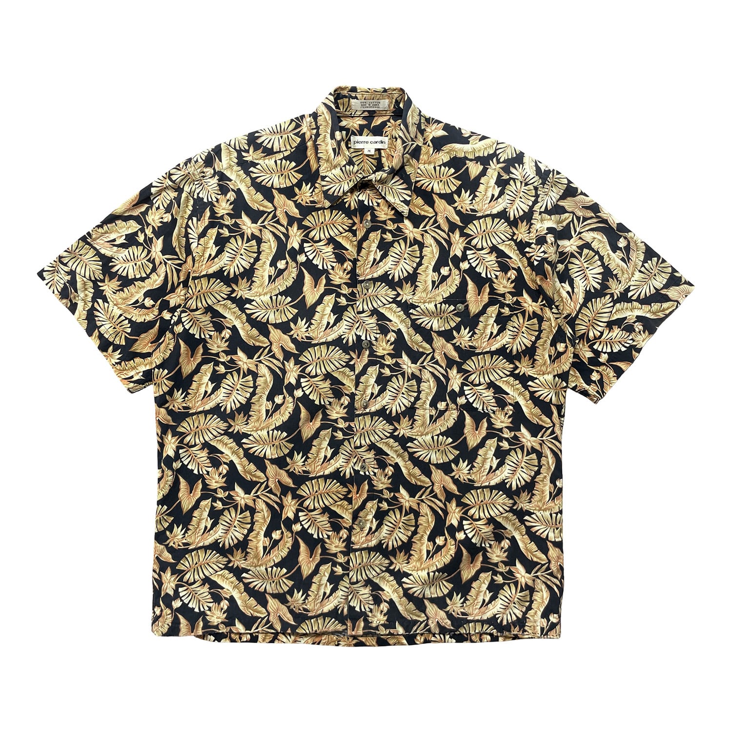 USA 古着 PIERRE CARDIN ピエールカルダン コットン アロハシャツ