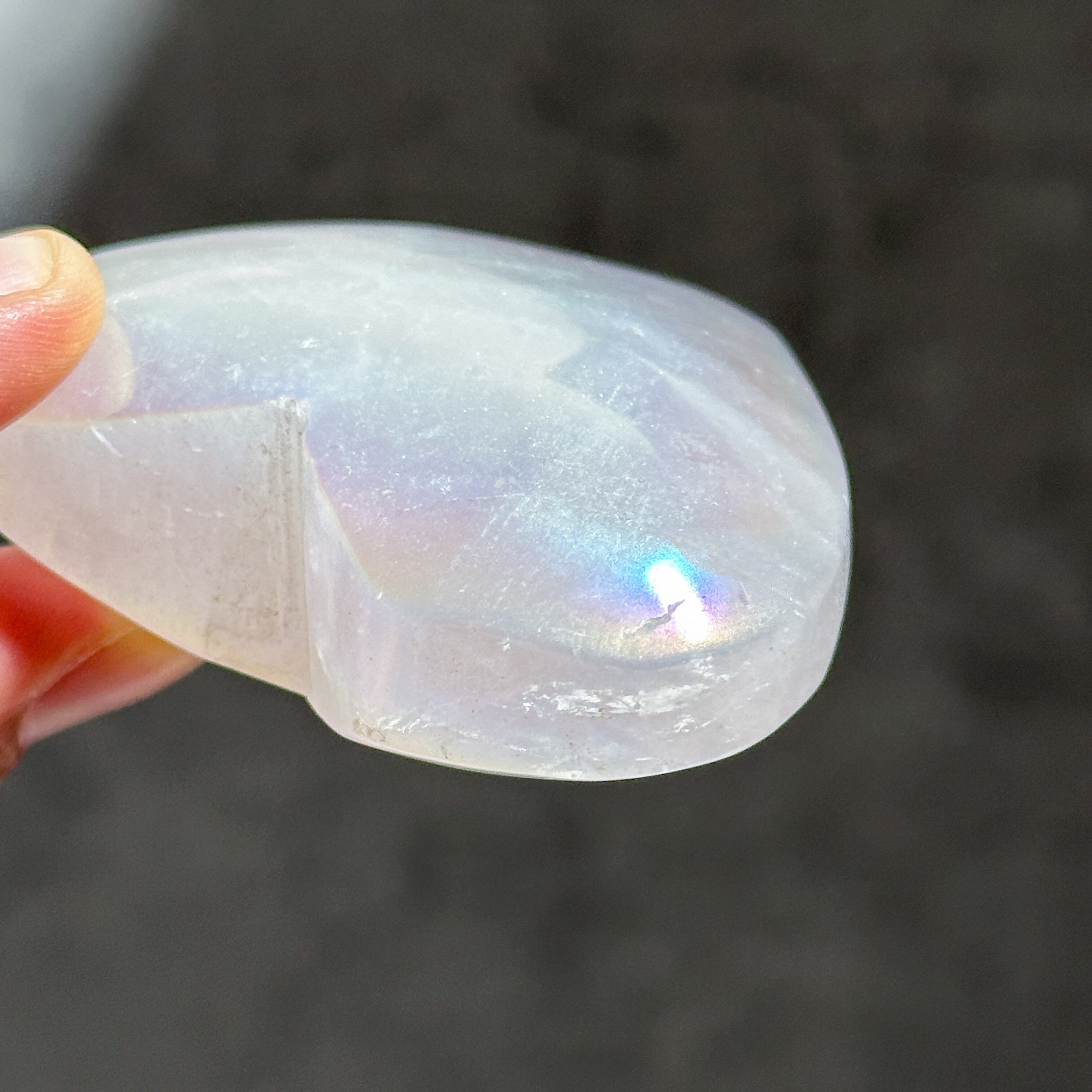 ♡エンジェルオーラローズクォーツ ハート32♡ Angel Aura Rose Quartz
