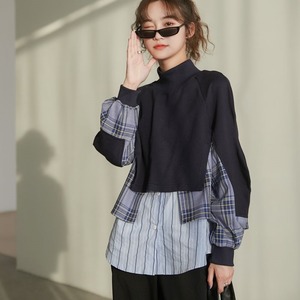 トップス レディース 送料無料 レイヤードシャツ ワンピース ベスト ニット チェック ストライプ ケープ付き フラワー ベーシック ハイネック スリットシャツ おしゃれ スタイル 着痩せ 体形カバー インスタ トレンド きれいめ かわいい エレガント かっこいい ナチュラル コットン 綿 ゆったり ゆる リラックス リゾート 旅行 お出かけ オフィス OL 通勤 大人かわいい ホワイト 白 シャツ S M L XL 2XL バックスリット 上品 着回し メンズライク ユニセックス ジッパースリット