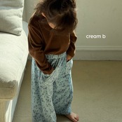 韓国子供服 / 26winter / cream bbang / 裏起毛ハーフネックTシャツ / キッズ / 冬服 *XXS~JS*