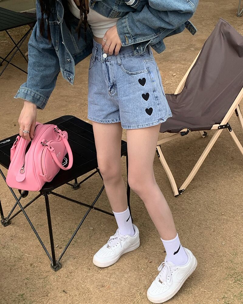 新品　正規品　ズンバ　ラスト　X S デニム　ショートパンツ 小柄XSサイズ デニムスカラップショートパンツ | ボトムス | ST