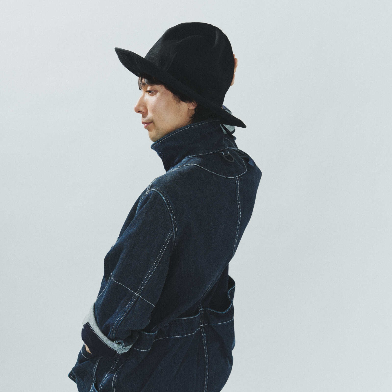 26-H302＜13Oz Denim Mountain Hat＞ | HICOSAKA