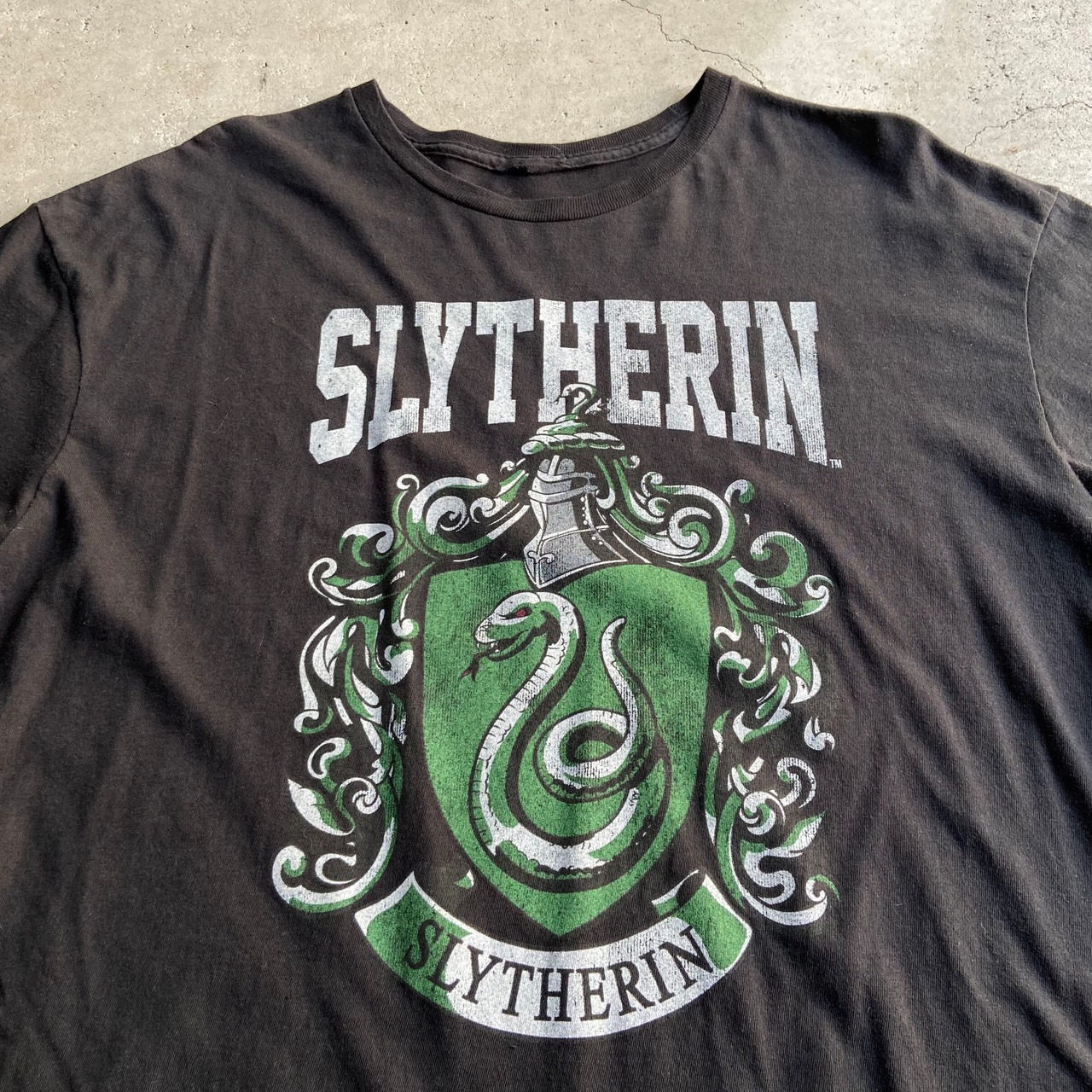 Harry Potter ハリーポッター SLYTHERIN ムービーTシャツ メンズXL 