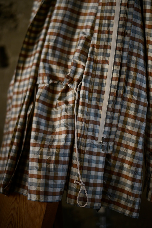 NICENESS / LEVENE SILK CHECK TAFFETA PARKA