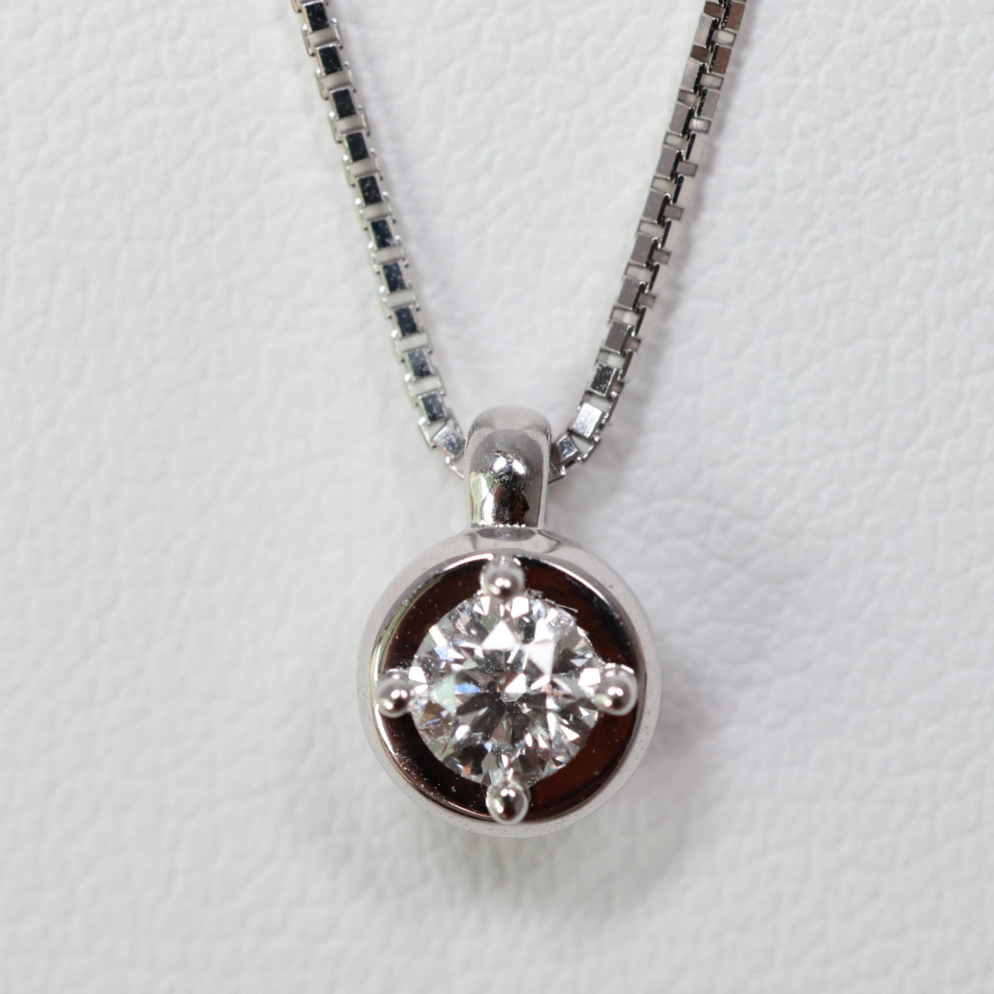 750 TASAKI ダイヤモンド 0.18ct ネックレス ペンダント タサキ 田崎 