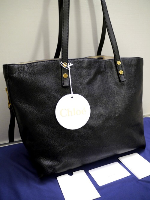 極美品◆Chloe クロエ DILAN ディラン A4対応 ビジネス可 レザー トート ハンド バッグ 黒◆ 通勤・通学にも大活躍の万能型トートモデル♪