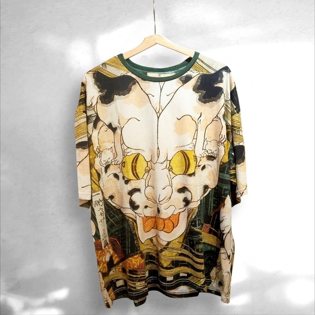 新品⭐️歌川芳藤  浮世絵/寄せ絵　化け猫　ONE SIZE