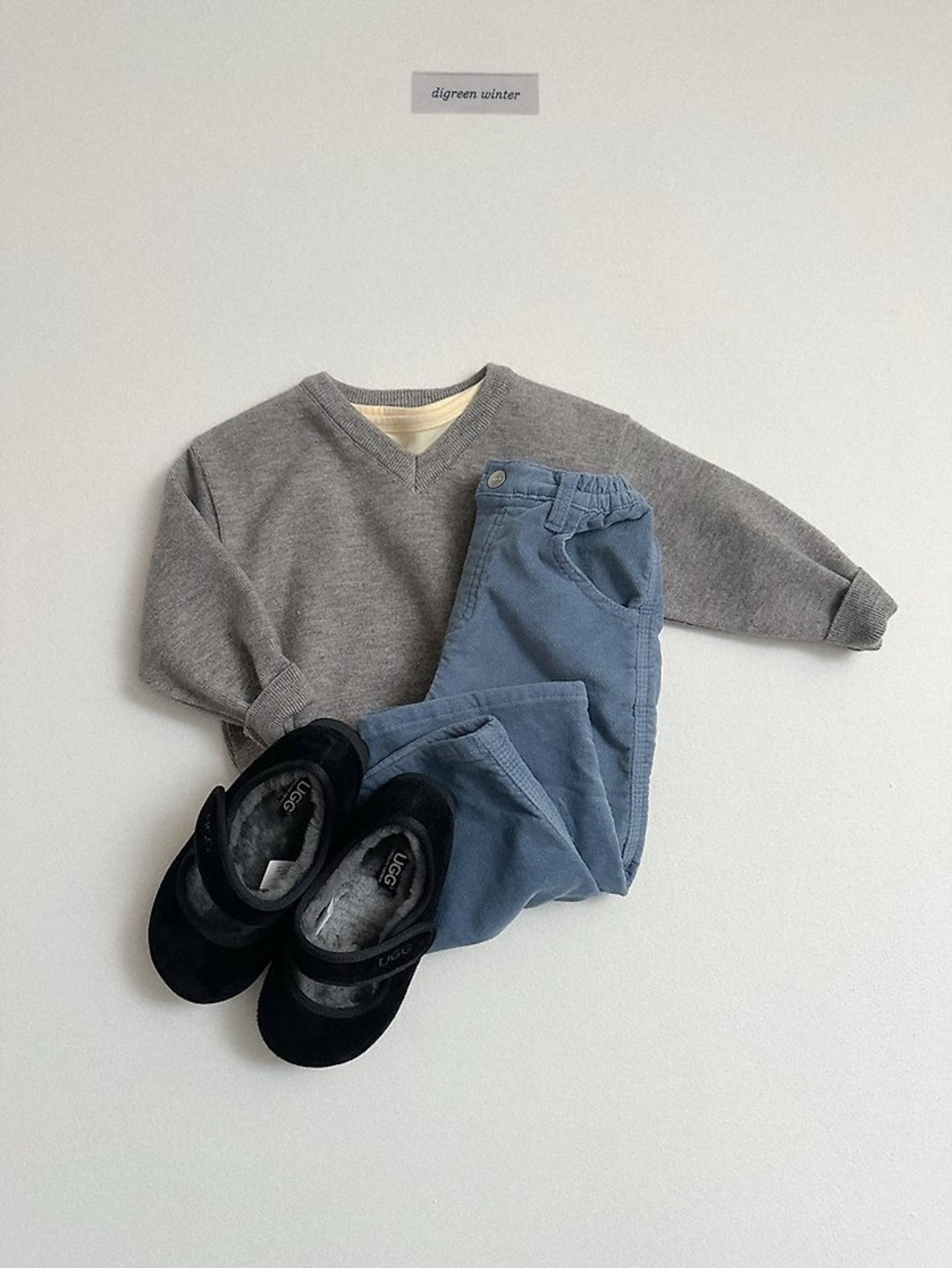 〖取寄〗韓国子供服 / 26winter / Digreen / コージーVネックニット / キッズ / 冬服 *S~2XL*