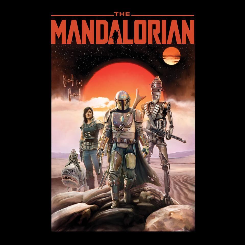 Tシャツ スター・ウォーズ マンダロリアン ポスター | ROBOTROBOT